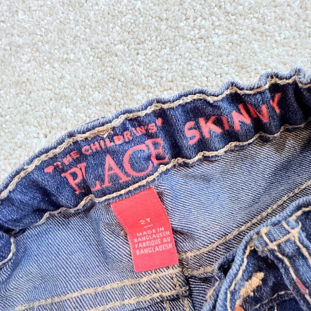 Upcycled 2T Jeans Custom Distressed NFL Packers Bears Patchwork Denim Game Day